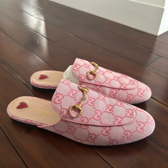 Gucci Princetown Pink Slipper 38.5 (7.5) - Picture 3 of 5